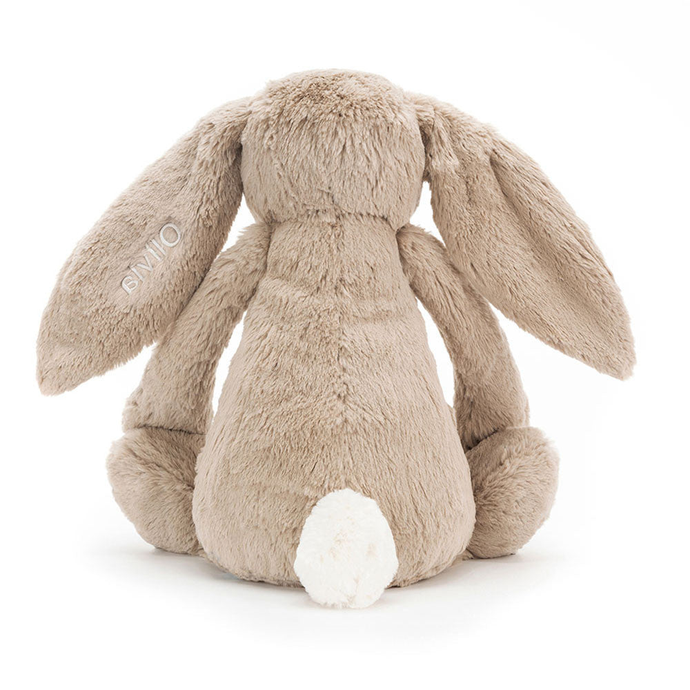 Personalised Bashful Beige Bunny Huge