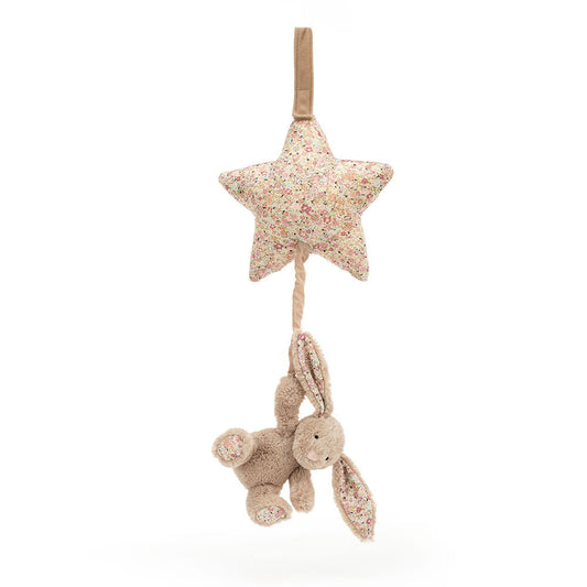 Blossom Bea Beige Bunny Musical Pull
