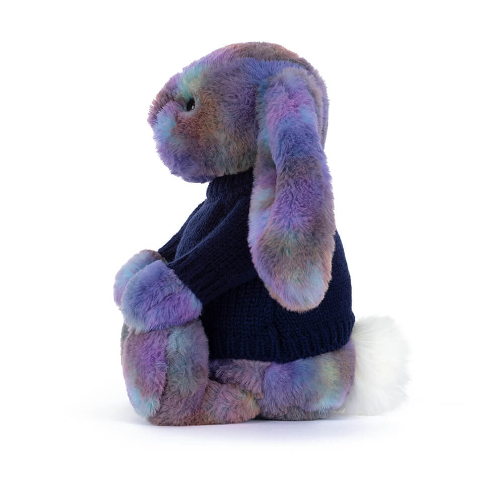 Zodihop Luxe Bunny with Personalised Navy Jumper