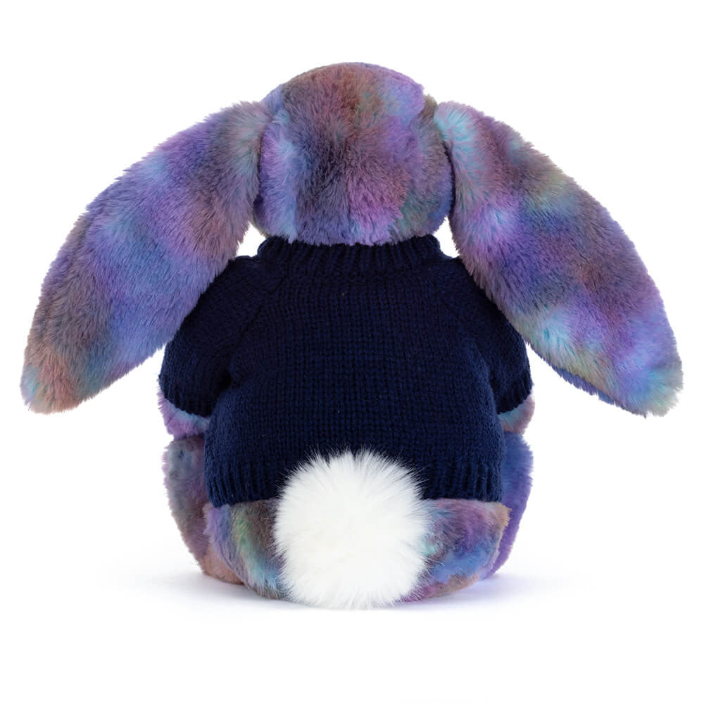 Zodihop Luxe Bunny with Personalised Navy Jumper