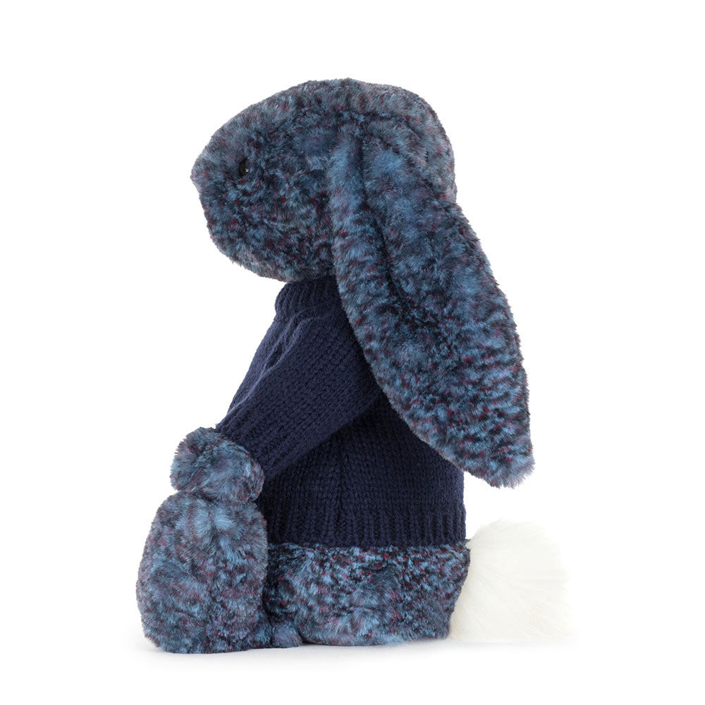 Hopscone Luxe Bunny with Personalised Navy Jumper