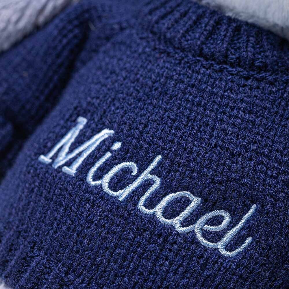 Puddlesea Bunny with Personalised Navy Jumper
