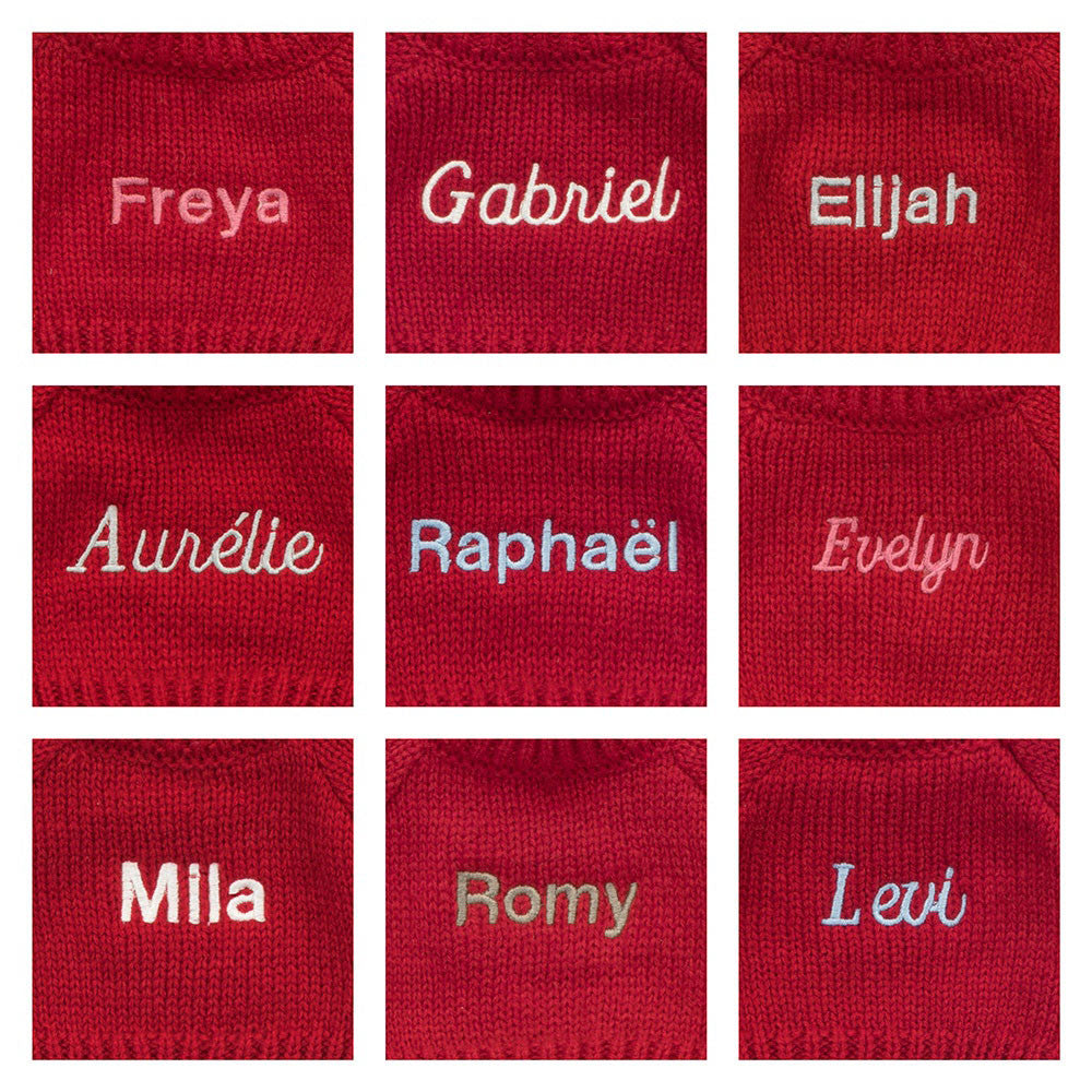 Bartholomew Bear with Personalised Red Jumper