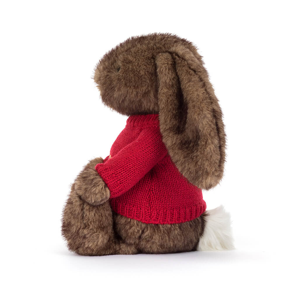 Hoppleston Luxe Bunny with Personalised Red Jumper