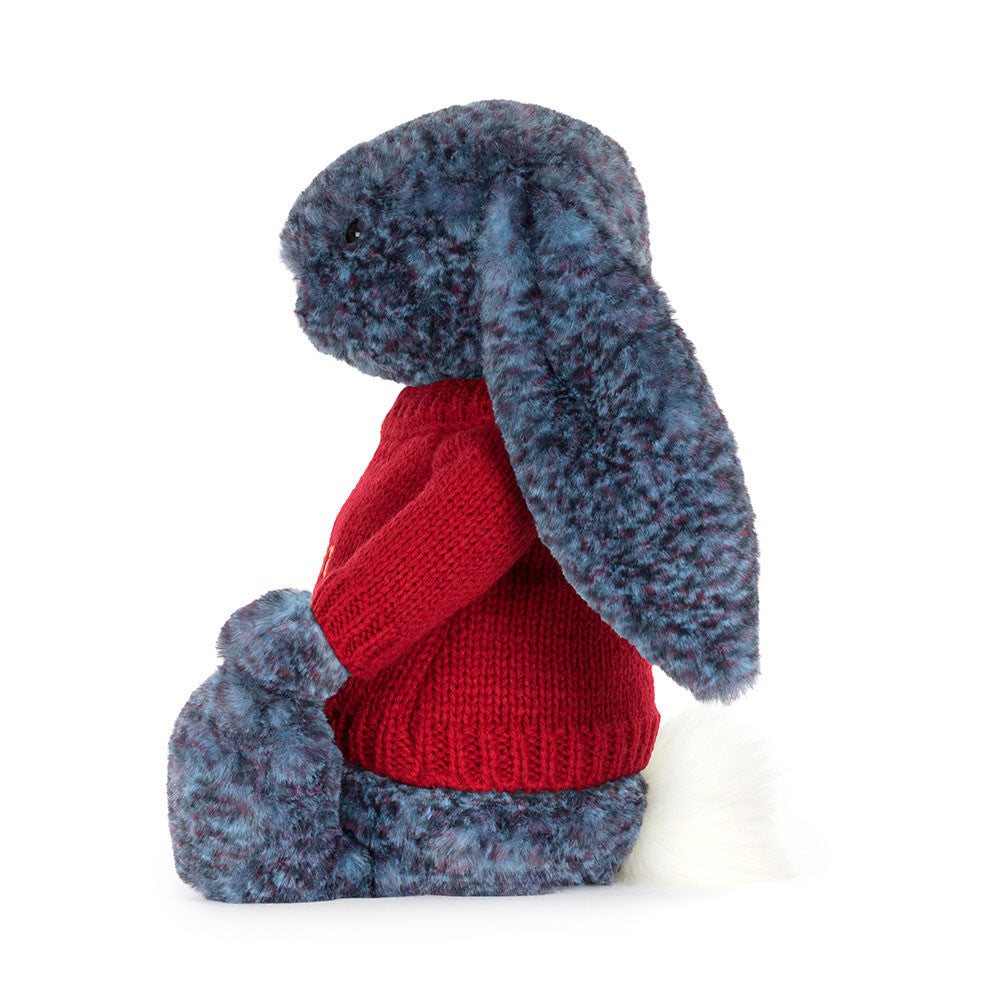 Hopscone Luxe Bunny with Personalised Red Jumper