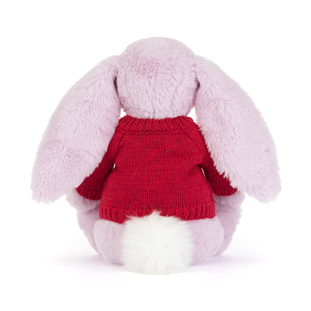 Thistlepop Blossom Luxe Bunny with Personalised Red Jumper