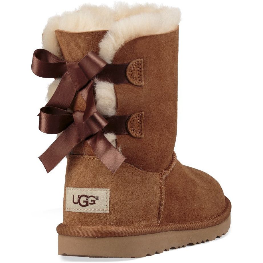 UGG Kid's Bailey Bow II in Chestnut