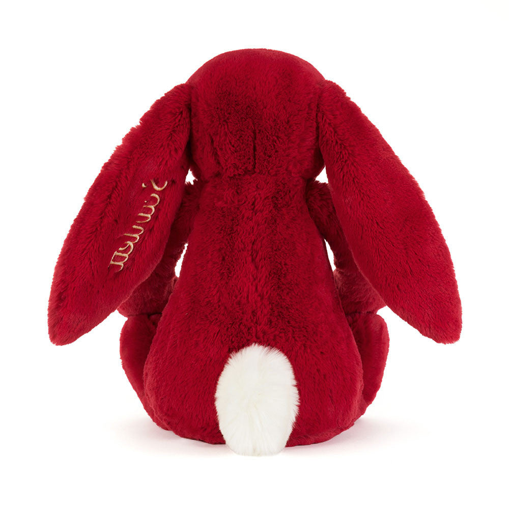 Personalised Bashful Luxe Bunny Scarlett Huge