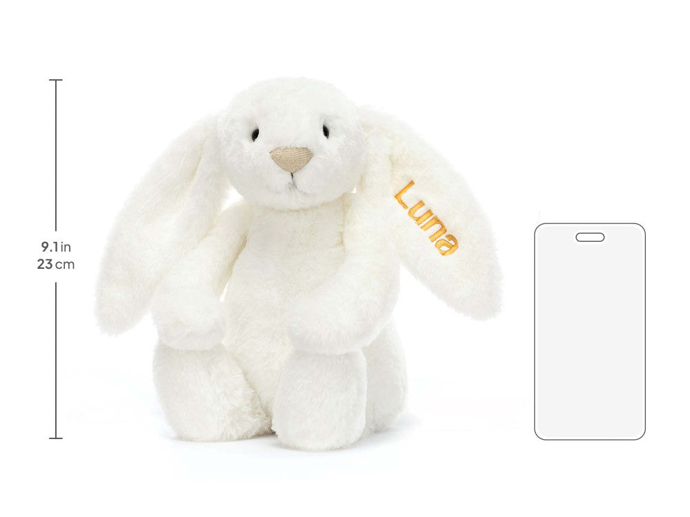 Personalised Bashful Luxe Bunny Luna Medium