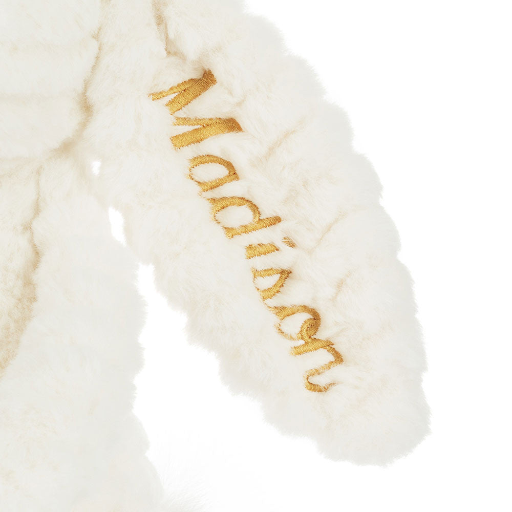 Personalised Bashful Luxe Bunny Nimbus