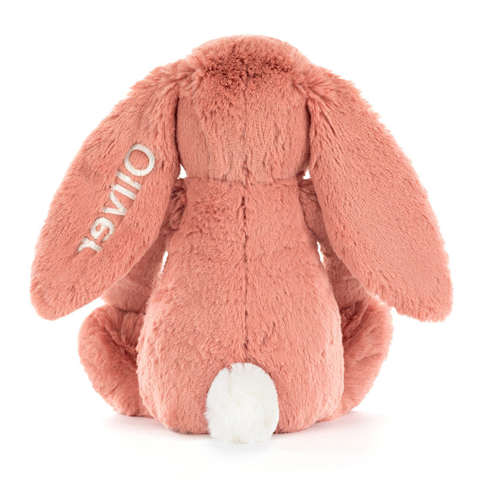 Personalised Bashful Sorrel Bunny Medium