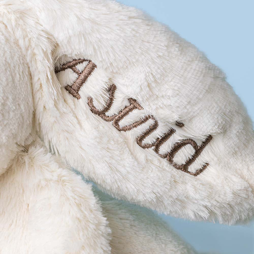 Personalised Cream Bunny with Star