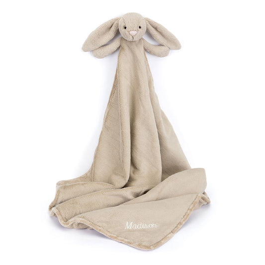 Personalised Bashful Beige Bunny Blankie