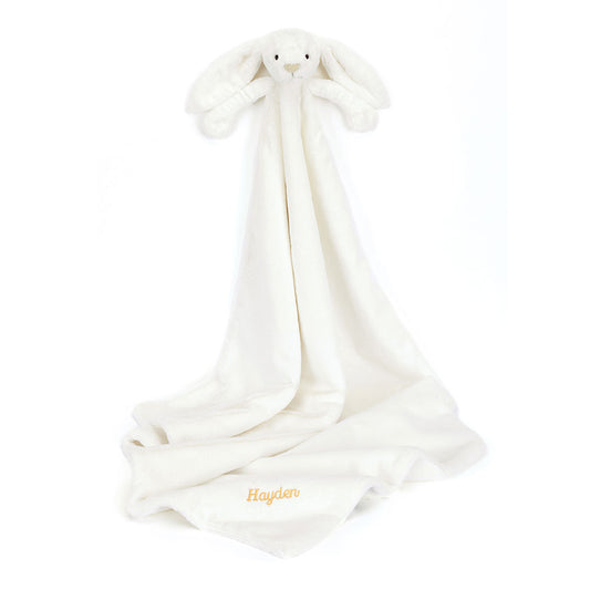 Personalised Bashful Luxe Bunny Luna Blankie