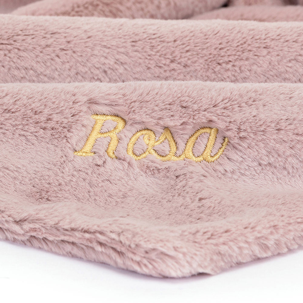 Personalised Bashful Luxe Bunny Rosa Soother